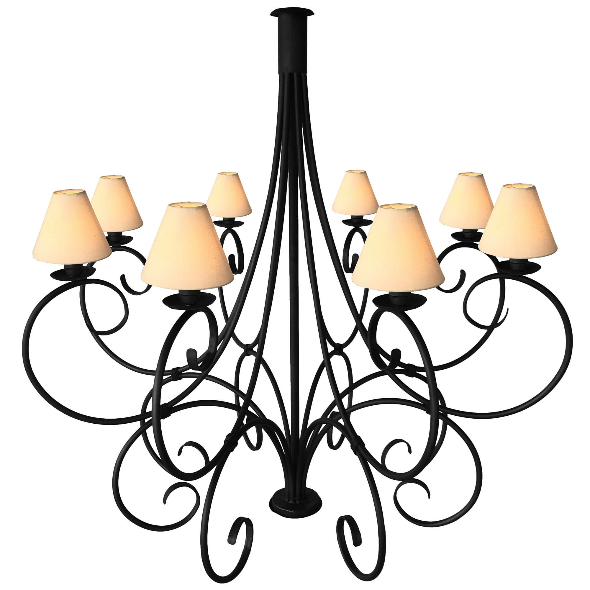 Lustre Dourado De Luxo para Fachada Alto Padrão de Casas Clássicas - Preto - 1