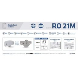 Sistema deslizante RO21M para 1 porta 30kg Rometal - 3