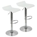 Ver imagem 1 de Kit 2 Banquetas Toquio Wave Belo Horizonte Recouro Giratória - Branca