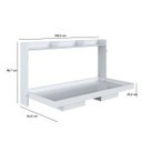 Ver imagem 5 de Cama de Solteiro Articulável Horizontal com Nichos Branca