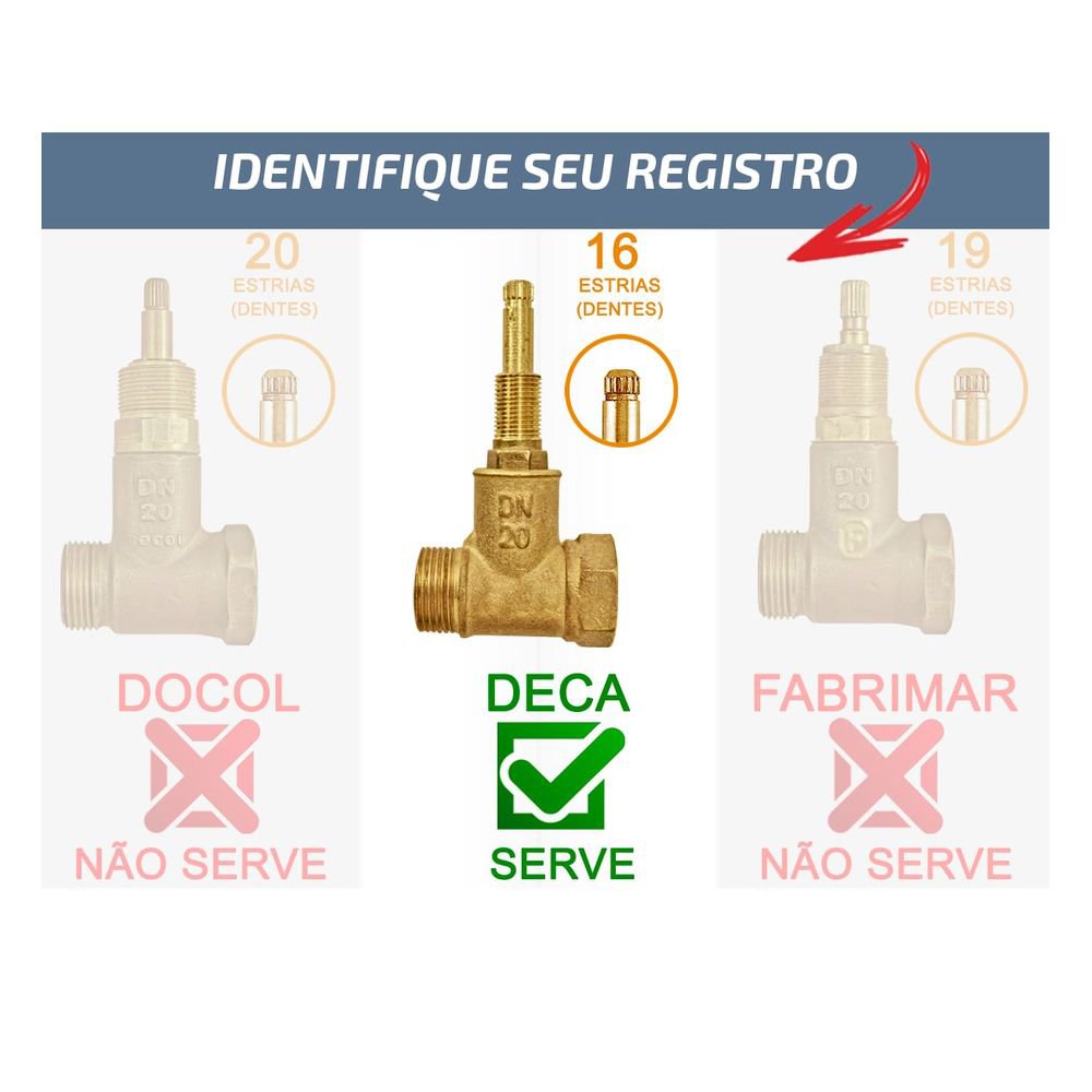 02 Acabamentos C73 Preto Registro Gaveta Padrão Deca - 2