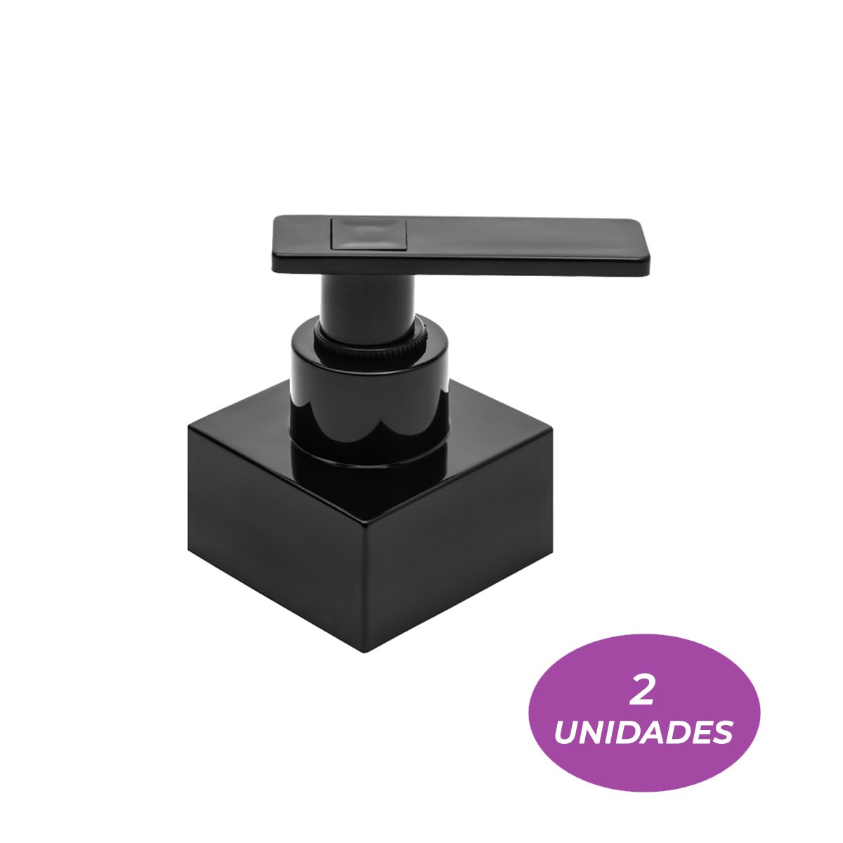 02 Acabamentos C73 Preto Registro Gaveta Padrão Deca - 1