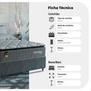 Ver imagem 3 de Cama Box Casal + Colchão Comfort Class Pillow Top 138x188 Cinza/suede Cinza