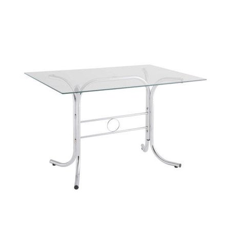 Mesa Retangular Tampo de Vidro 4166