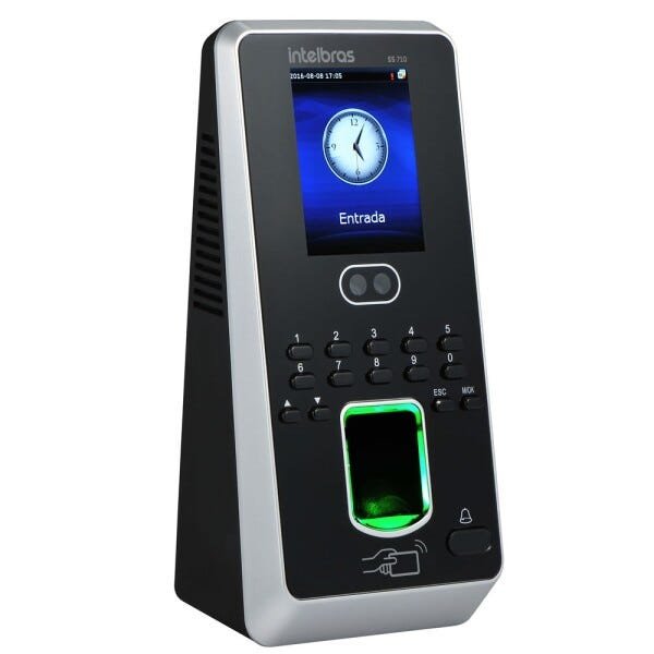 Controlador de Acesso Facial Biometrico Senha Cartão Ss 710 Intelbras - 7
