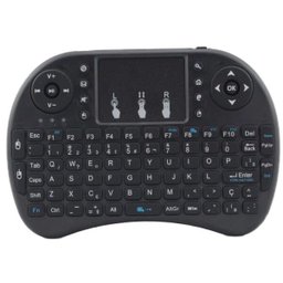 Mini Teclado Exbom Bk-Bti8 Com Touchpad Wireless 2.4g Bateria De Litio - 1 Mini Teclado Exbom Bk-Bti8 Com Touchpad Wireless 2.4g Bateria De Litio - 1