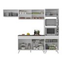 Ver imagem 6 de Armário de Cozinha Compacta 252cm Veneza Multimóveis V3691 Branco