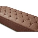 Ver imagem 3 de Baú Recamier Madeira Couro Sintético Luxo Estofado Solteiro:1827