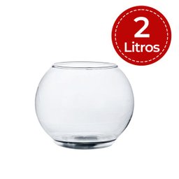 Vaso Floreira Decorativo de Vidro Transparente P/Terrario - 2