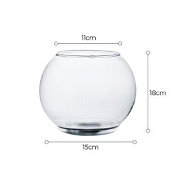 Vaso Floreira Decorativo de Vidro Transparente P/Terrario - 3