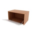 Ver imagem 5 de Gabinete de Banheiro Suspenso Bn3646 S/ Cuba 1 Porta 60cm Cor Amêndoa/branco - Tecno Mobili