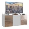 Rack Tv até 32 Polegadas 3 Portas Suspenso com Espelhos Multimóveis Mp1077 Branco - 1