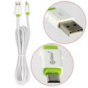Ver imagem 2 de Cabo Usb V8 2 Metros Branco e Verde Sh-01-v8 Cb0364 Shinka