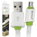 Ver imagem 1 de Cabo Usb V8 2 Metros Branco e Verde Sh-01-v8 Cb0364 Shinka
