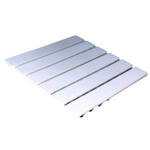 Tapete Estrado P/banheiro Antiderrapante C/ventosas Branco