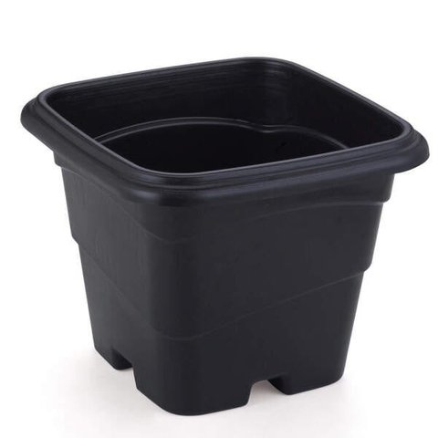 VASO 3 LTS QUADRADO PRETO