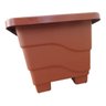 VASO 3 LTS QUADRADO MARROM - 1