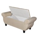 Ver imagem 4 de Recamier Baú para Cama Casal Ana 1,30m Estofado Retro Premium Closet Estilo Decorativo Cor Bege