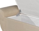 Ver imagem 3 de Recamier Baú para Cama Casal Ana 1,30m Estofado Retro Premium Closet Estilo Decorativo Cor Bege