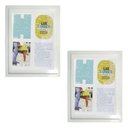 Ver imagem 1 de PORTA RETRATO \ MURAL DE PLASTICO HOME PARA 4 FOTOS - BRANCO