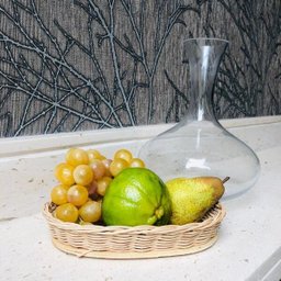 Bandeja Oval Cipó 4x13x19cm Peq Cesta para Café Da Manhã Pão - 5