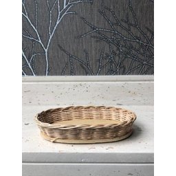 Bandeja Oval Cipó 4x13x19cm Peq Cesta para Café Da Manhã Pão - 1