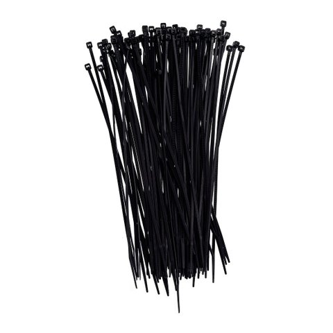 Abraçadeira de Nylon 2,5x200 mm Preto 100 Unidades Bemfixa