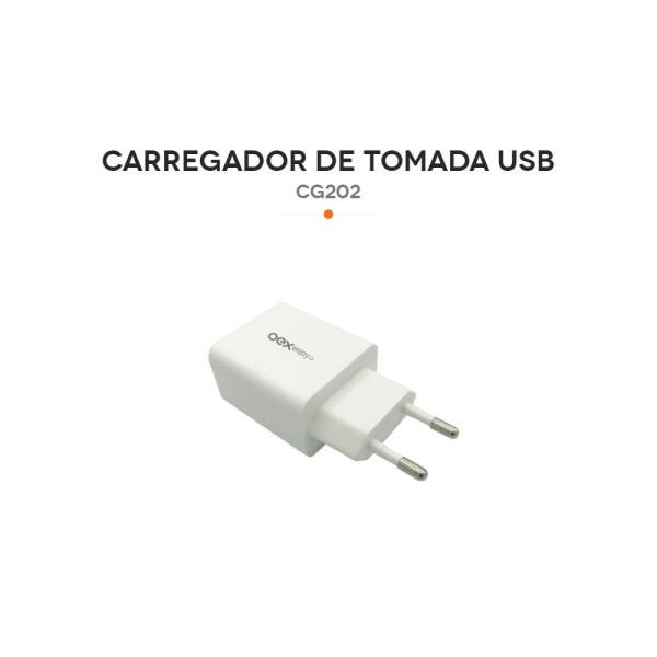 Carregador de Tomada USB Oex Cg202 18W Branco - 2