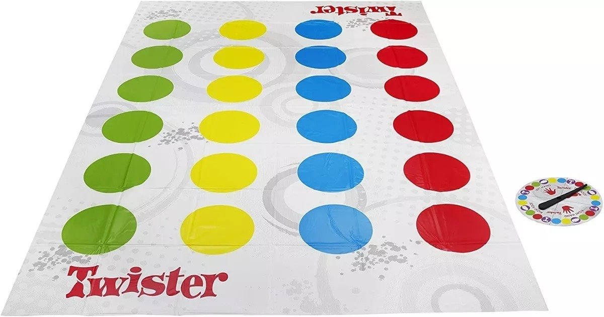 Jogo Twister Refresh com Tapete Clássico 98831 Hasbro