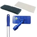 Ver imagem 1 de Kit Lt Limpa Tudo com Giro Articulado + Cabo 1,40 Metros + Fibra Pesada Verde + Macia Branca para Li