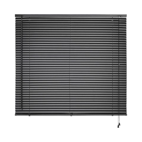Persiana Horizontal Preta 140x130 Cm - Atlas
