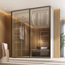 Ver imagem 1 de Guarda Roupa C/ 2 Portas de Correr Reflecta e Led 100% Mdf Cor:branco