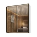 Ver imagem 2 de Guarda Roupa C/ 2 Portas de Correr Reflecta e Led 100% Mdf Cor:branco