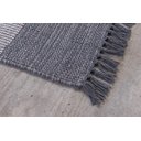 Ver imagem 2 de Tapete Indiano Kilim - Mallani - 1,00M x 1,50M - 100% Algodão - Cinza - Niazitex