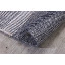 Ver imagem 3 de Tapete Indiano Kilim - Mallani - 1,00M x 1,50M - 100% Algodão - Cinza - Niazitex