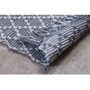 Ver imagem 3 de Tapete Indiano Kilim - Adalli - 1,00M x 1,50M - 100% Algodão - Cinza - Niazitex