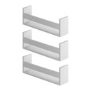 Ver imagem 5 de Kit com 3 Prateleiras Nicho em Mdf 15mm 50x12x15 - Perfeito para Livros e Revistas Preta