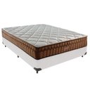 Ver imagem 1 de Cama Box Casal e Colchão Ortopédico Anjos Star Molas - Branco