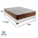 Ver imagem 3 de Cama Box Casal e Colchão Ortopédico Anjos Star Molas - Branco