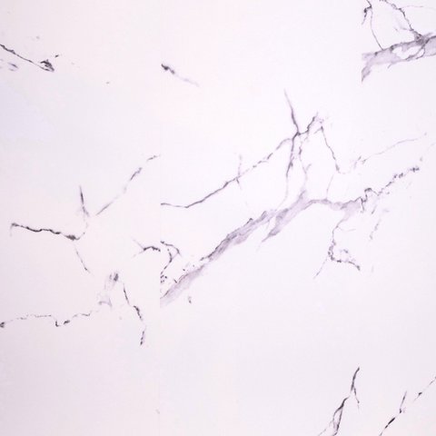 Piso Vinílico Spc Click Mármore (Efeito Marmorizado) com Manta Acústica Clicado por m² Branco/Calacatta (Marmorizado) Kalla Decor