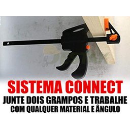 Jogo Grampeador Pneumático Pressão + Grampo Sargento - 4