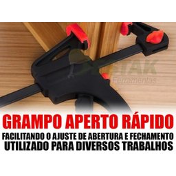 Jogo Grampeador Pneumático Pressão + Grampo Sargento - 2