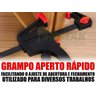 Jogo Grampeador Pneumático Pressão + Grampo Sargento - 2