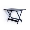 Mesa Dobrável com 6 Cadeiras Estofadas 120x70 Preto - 3