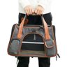Bolsa Transporte Pet Luxo Cães E Gatos Avião Preto - 8