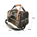 Ver imagem 6 de Bolsa Transporte Pet Luxo Cães E Gatos Avião Preto