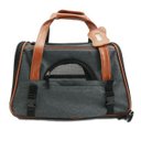 Ver imagem 2 de Bolsa Transporte Pet Luxo Cães E Gatos Avião Preto