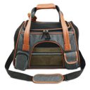 Ver imagem 1 de Bolsa Transporte Pet Luxo Cães E Gatos Avião Preto