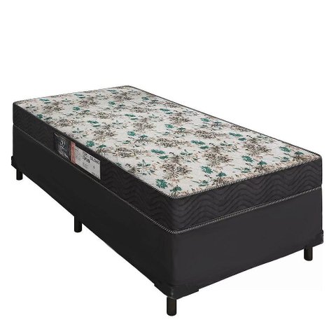 Cama Box Solteiro + Colchão Portobel Veneza D33 54x88x188