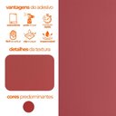 Ver imagem 3 de Papel de Parede Adesivo Vinilico Premium Touch Textura Linhas Vermelho Cereja 500x60cm